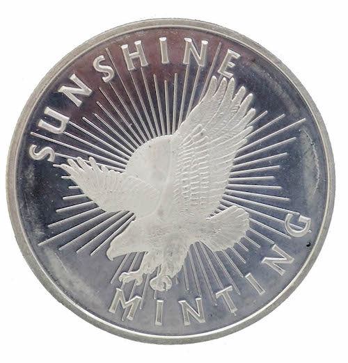 1 Oz Silver Coin Sunshine Minting